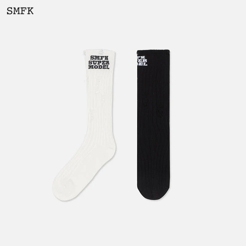 SMFK Retro Campus Destruction Sports Socks (Two Pairs)