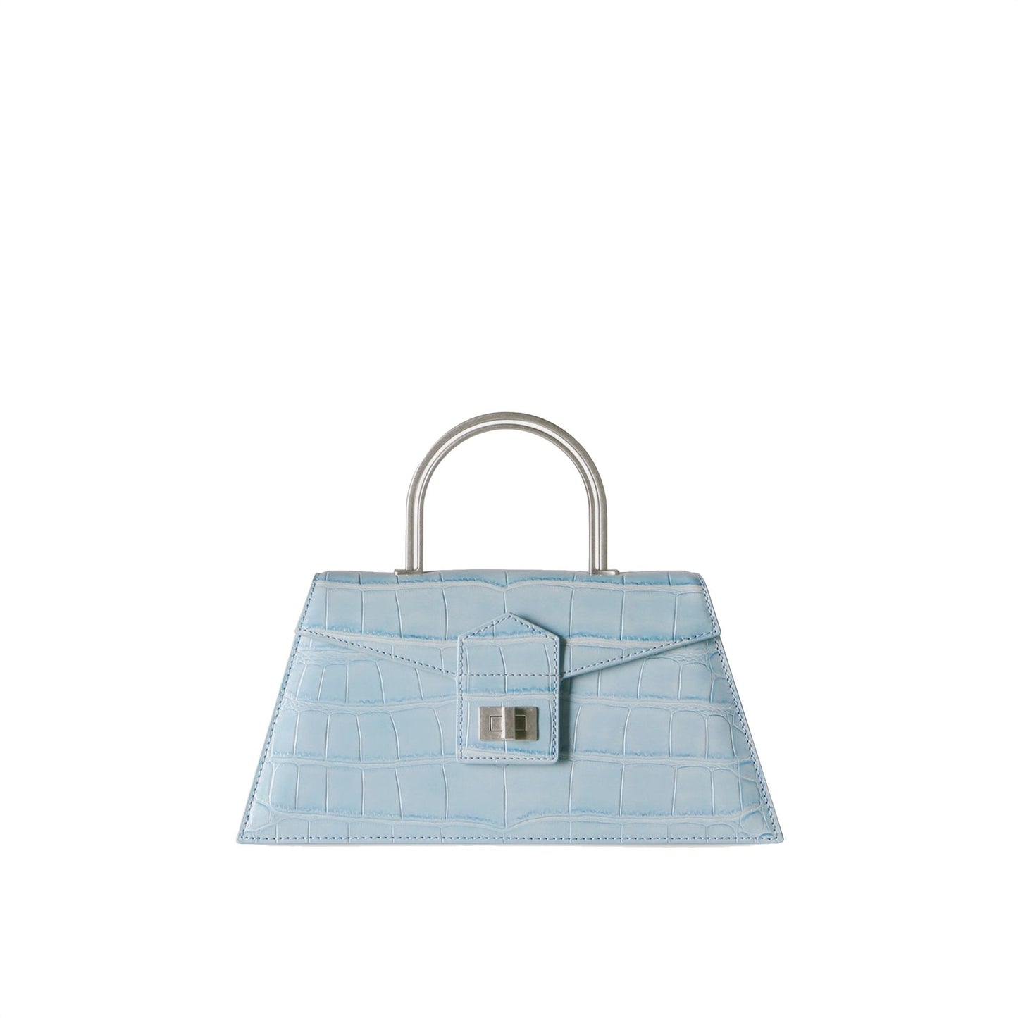 APEDE MOD Sky Blue Croc Medium Le Book | MADA IN CHINA