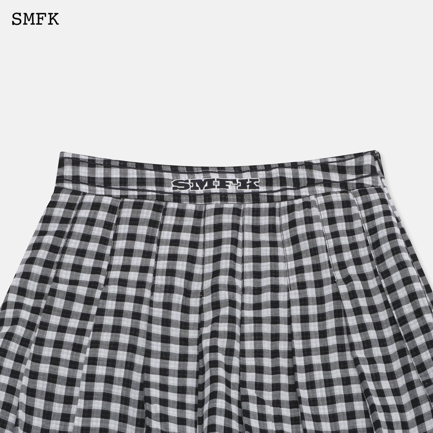 SMFK Vintage Academy Black And White Checkered Skirt