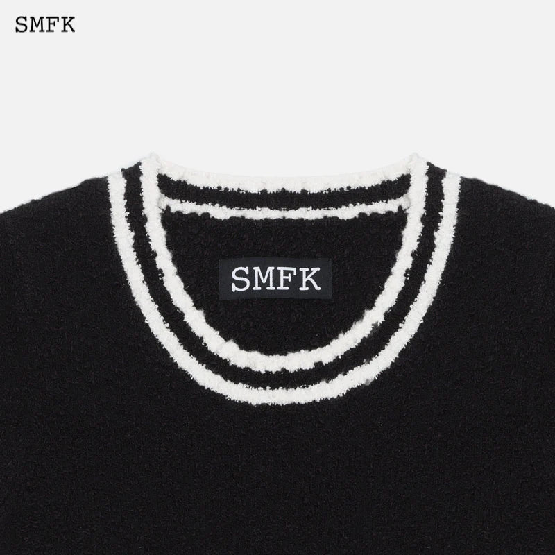 SMFK Vintage College Knit Skirt Black