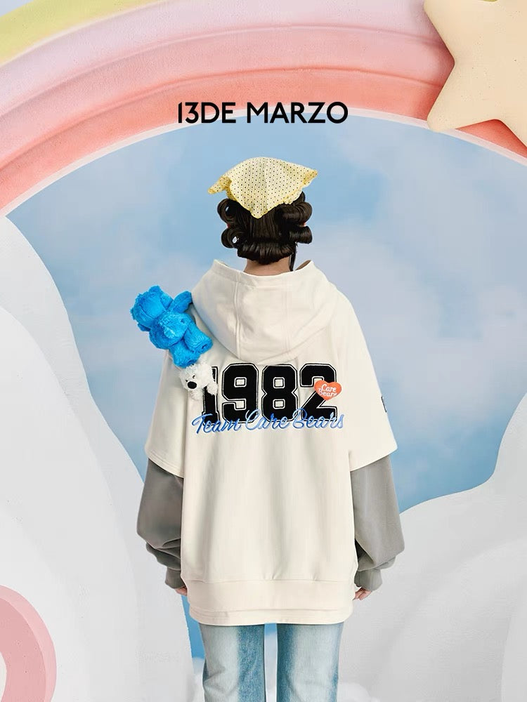 13DE MARZO x CARE BEARS 1982 Hoodie Gardenia