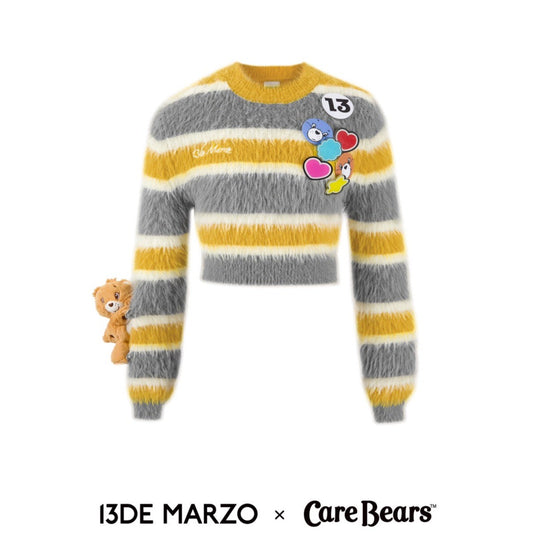 13DE MARZO x CARE BEARS Badges Sweater Ash