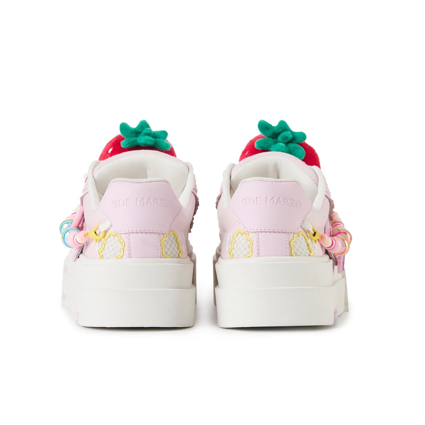 13DE MARZO Candy Bear Canvas Shoes Pink