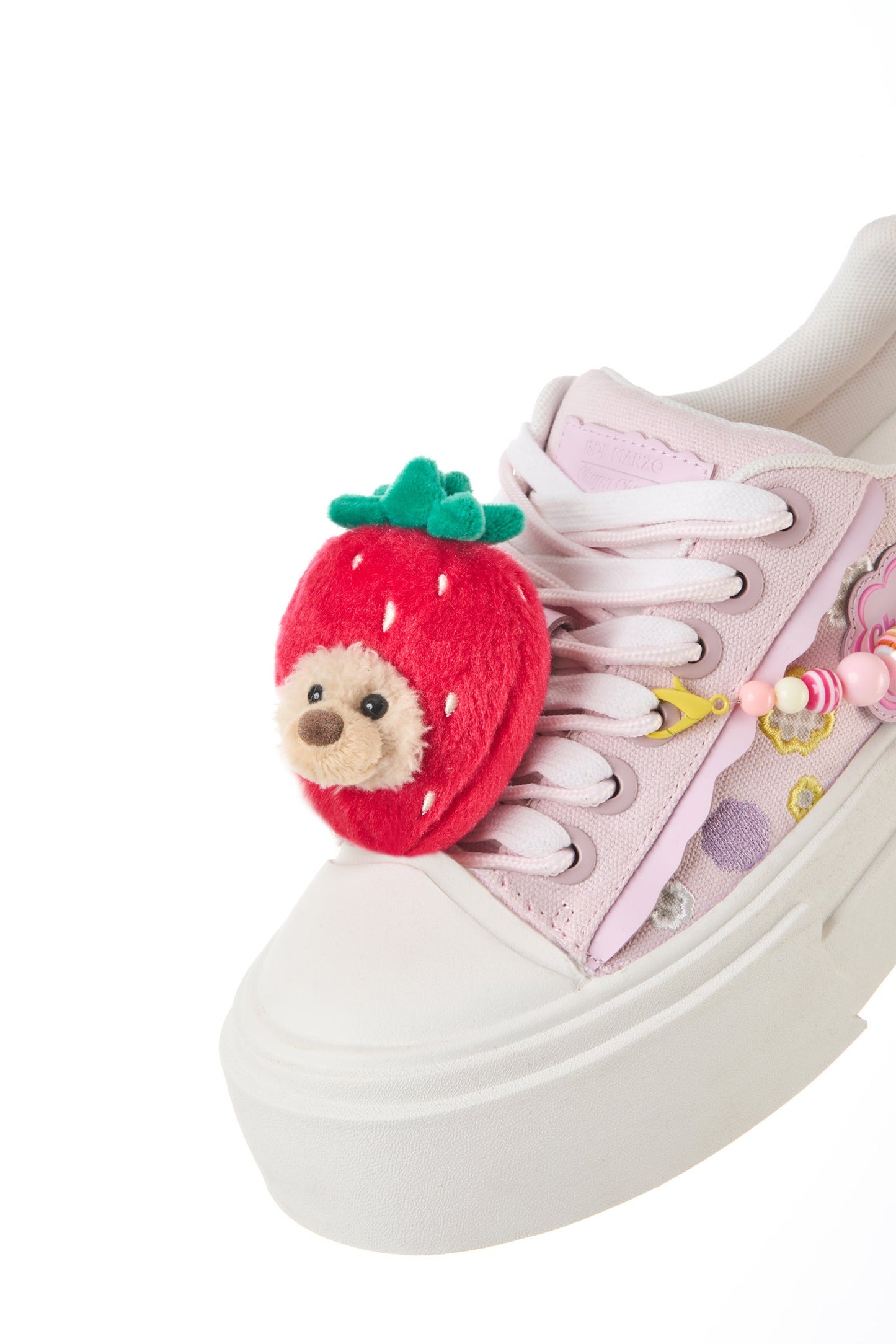 13DE MARZO Candy Bear Canvas Shoes Pink