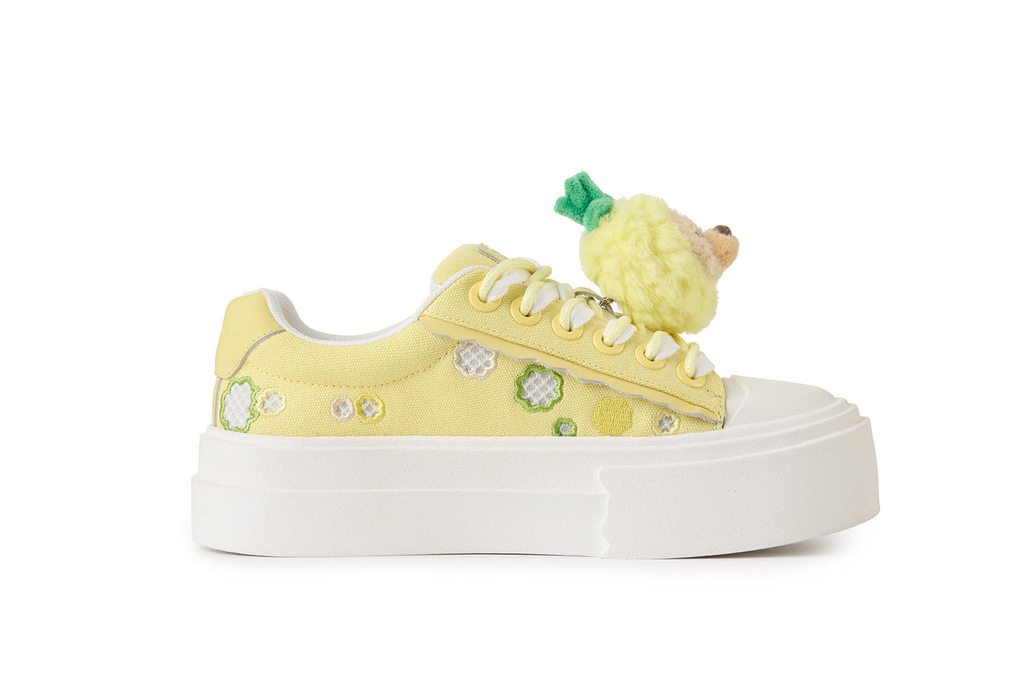 13DE MARZO Candy Bear Canvas Shoes Yellow
