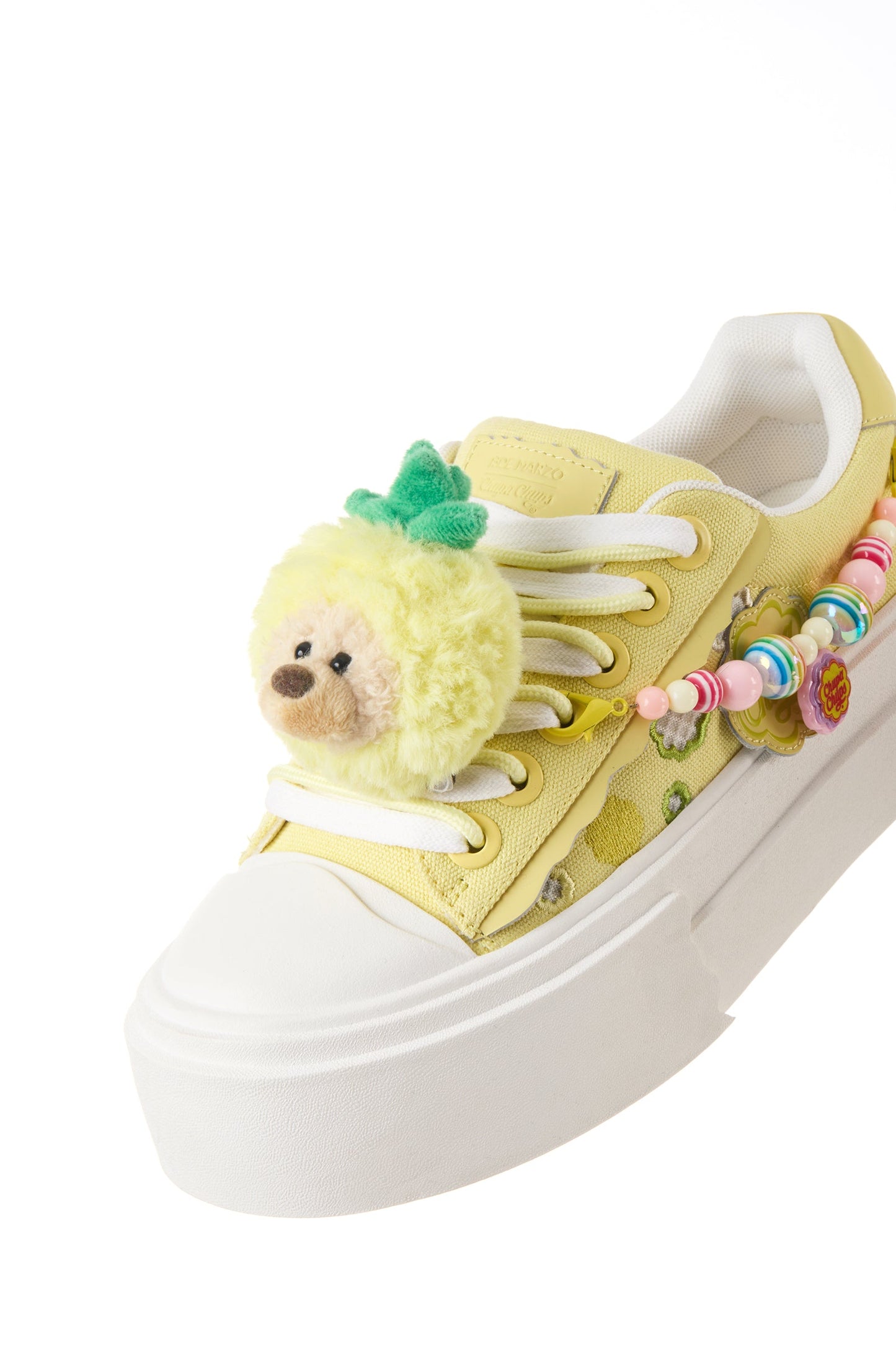 13DE MARZO Candy Bear Canvas Shoes Yellow