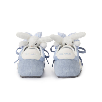 13DE MARZO Bear Plush Sneakers Blue