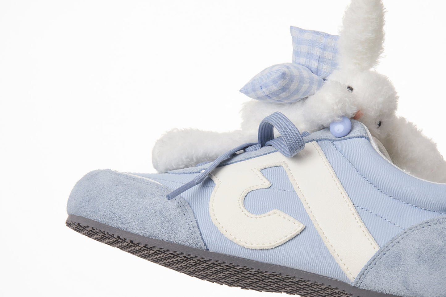 13DE MARZO Bear Plush Sneakers Blue