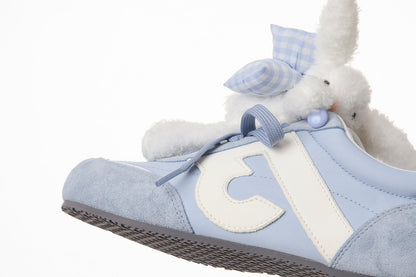 13DE MARZO Bear Plush Sneakers Blue