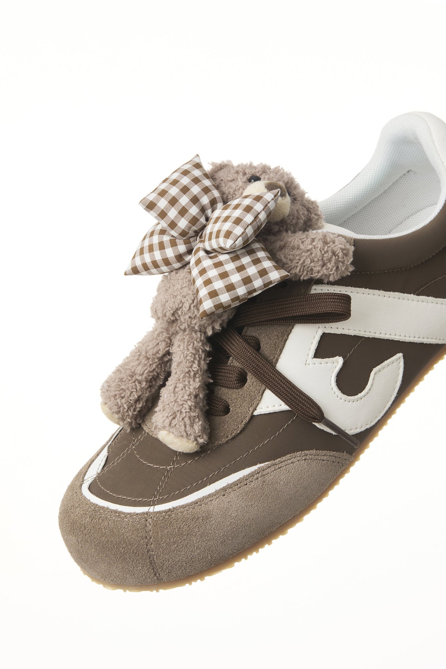 13DE MARZO Bear Plush Sneakers Brown