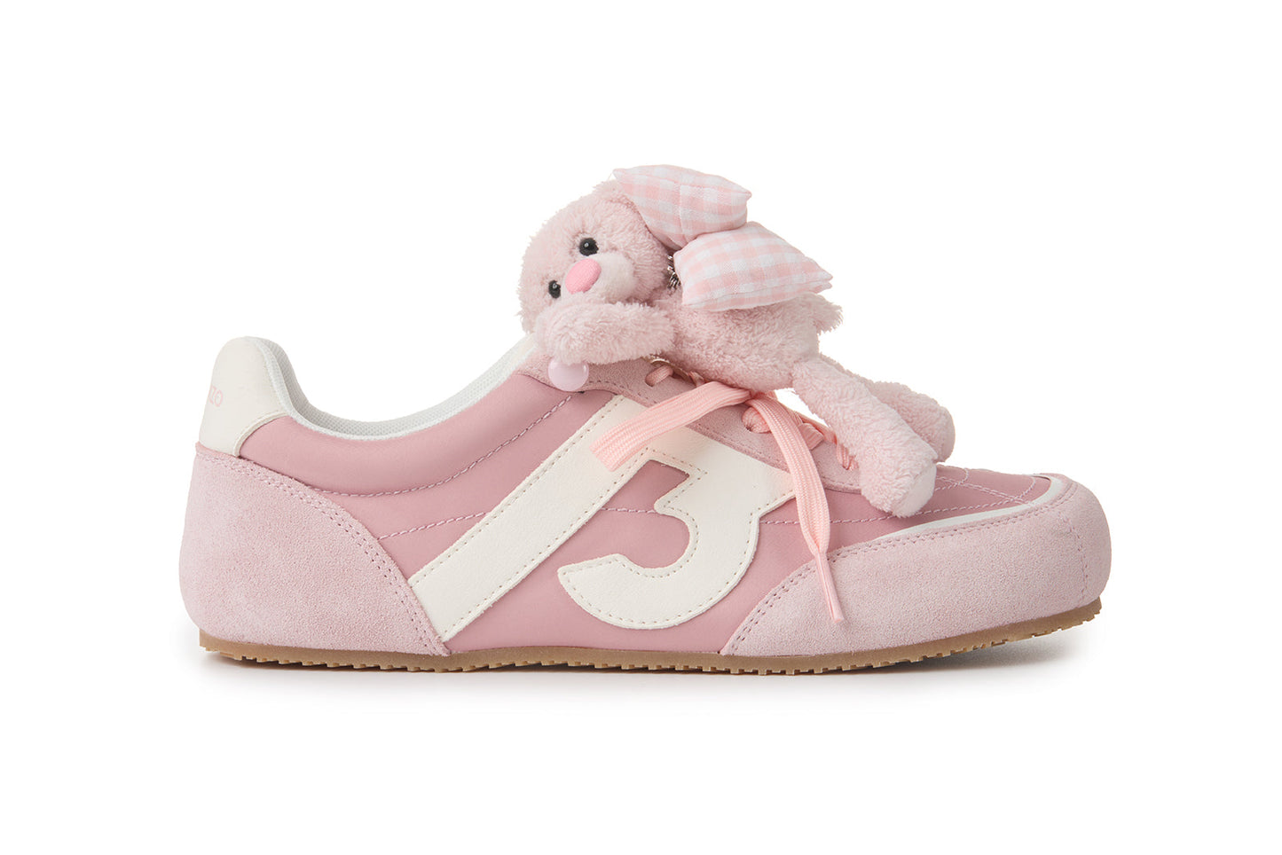 13DE MARZO Bear Plush Sneakers Pink