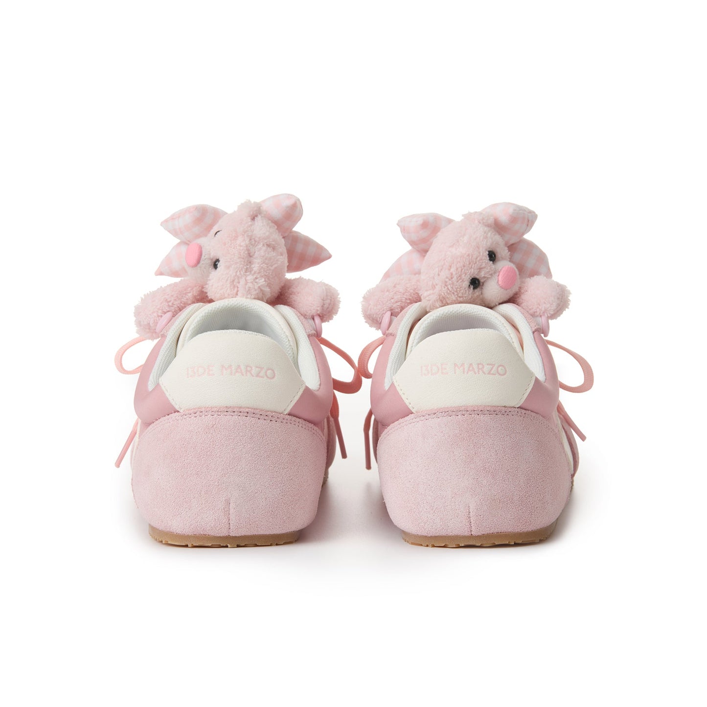13DE MARZO Bear Plush Sneakers Pink
