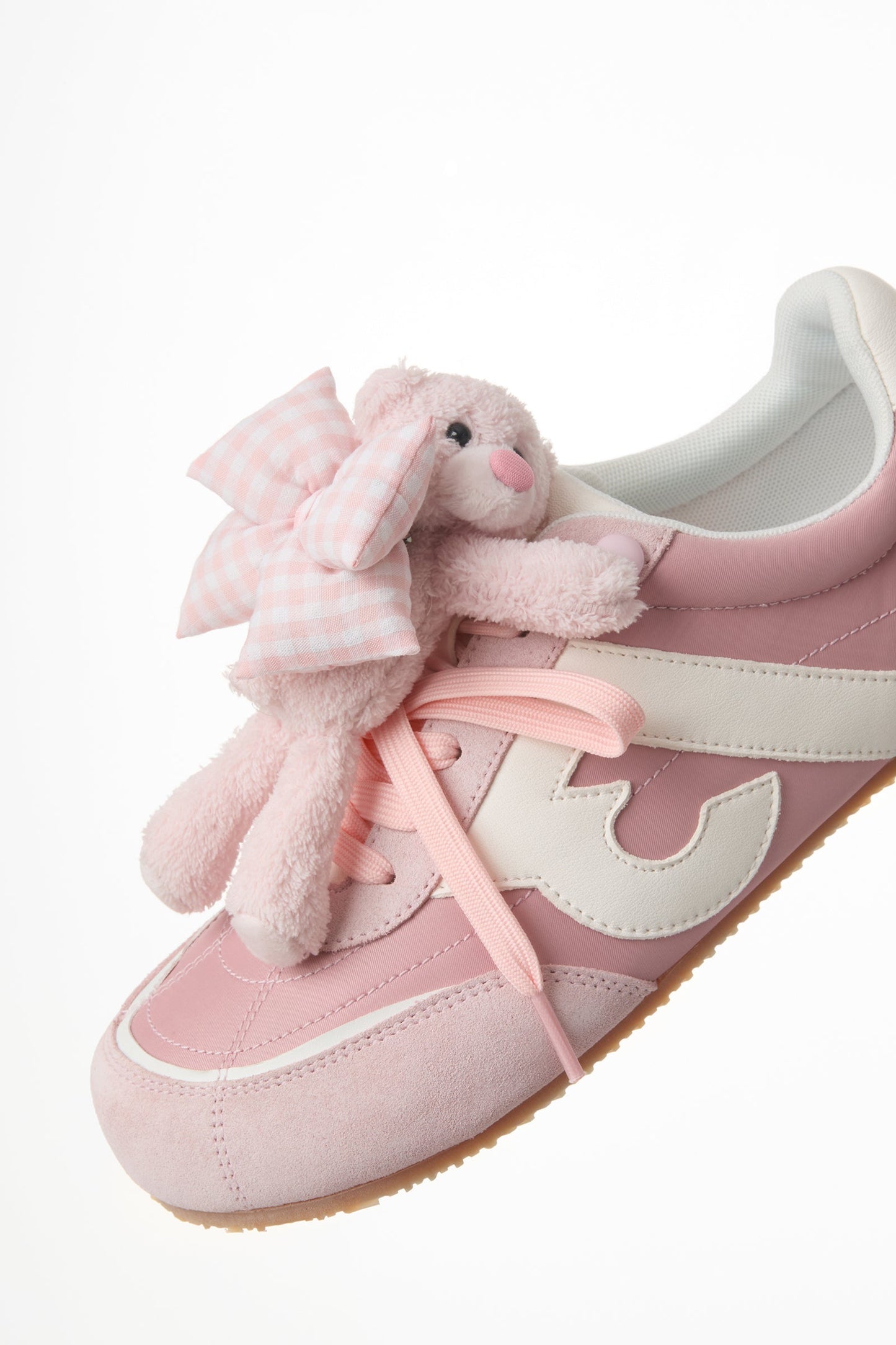 13DE MARZO Bear Plush Sneakers Pink