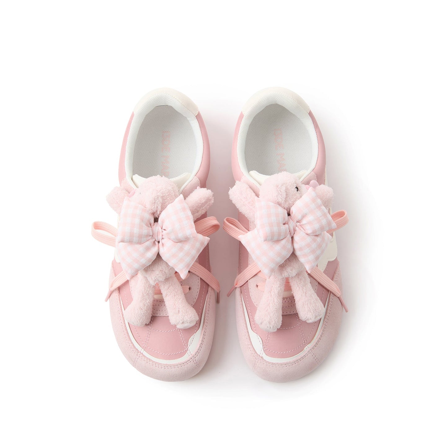 13DE MARZO Bear Plush Sneakers Pink