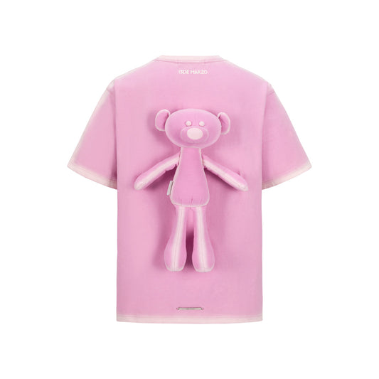 13DE MARZO Thick Outline Sketch T-Shirt Pink