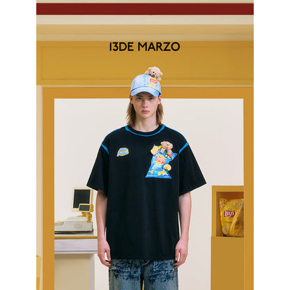 13DE MARZO X Lay's Flavor Bear T-Shirt Black