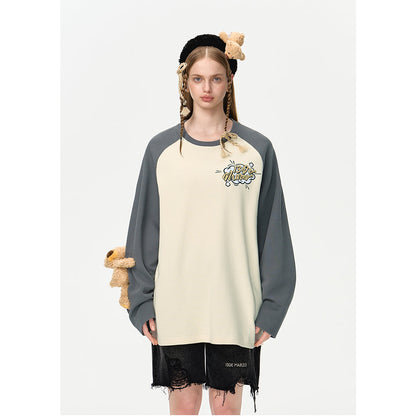 13DE MARZO Bear Waffle Check Sweatshirt