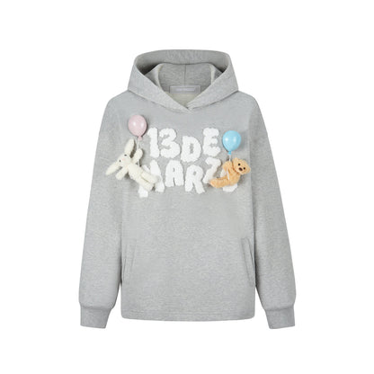 13DE MARZO Float Cloud Balloon Hoodie Gray