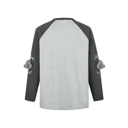 13DE MARZO Elbow Bear Sweatshirt Gray