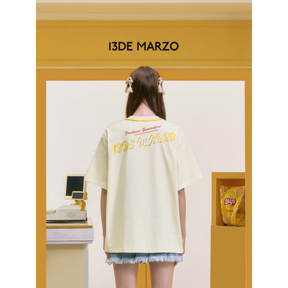 13DE MARZO X Lay's Flavor Bear T-Shirt Beige