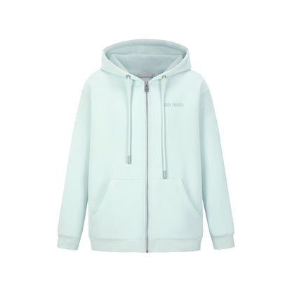 13DE MARZO Doozoo Logo Zip Up Hoodie Blue