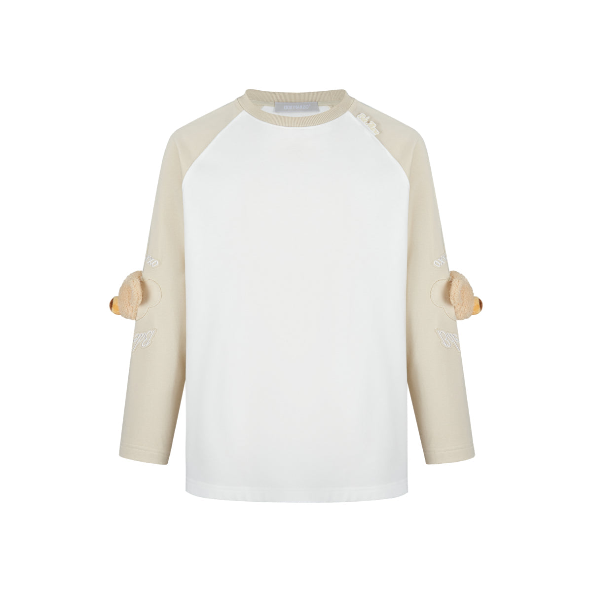 13DE MARZO Elbow Bear Sweatshirt Beige