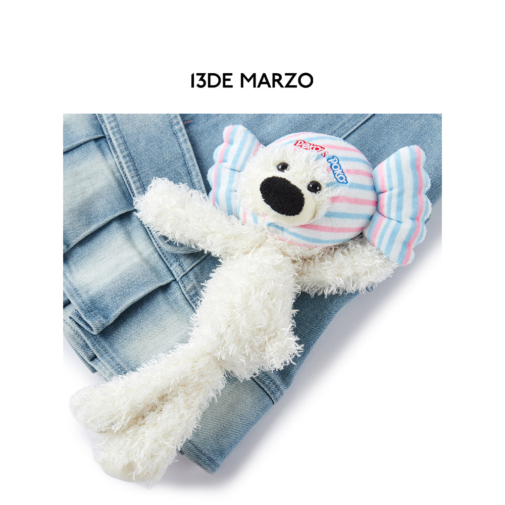 13DE MARZO X PEKO Sweets Bear Denim Skirt