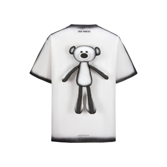 13DE MARZO Thick Outline Sketch T-Shirt White