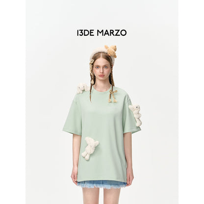 13DE MARZO Doozoo Basic T-Shirt Green