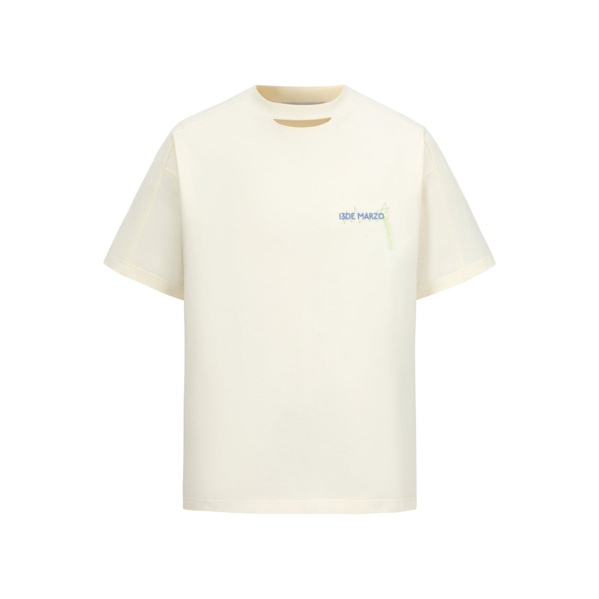 13DE MARZO Doozoo Logo Colored Line T-Shirt White