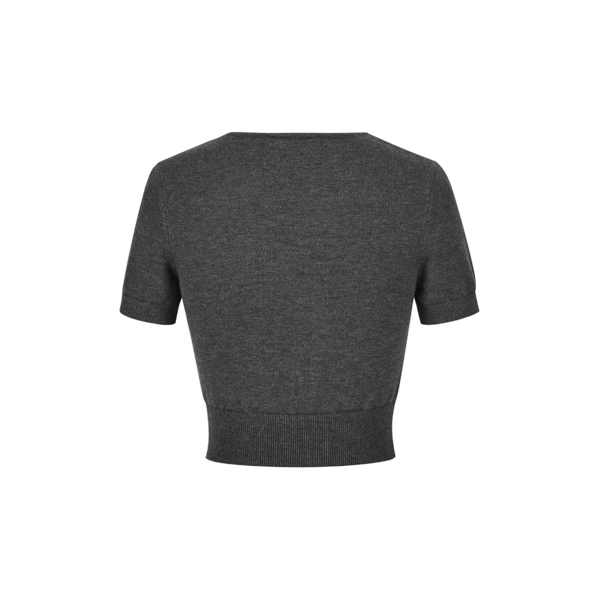 13DE MARZO Doozoo Chest Cassimere Top Dark Gray