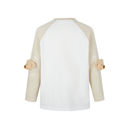 13DE MARZO Elbow Bear Sweatshirt Beige