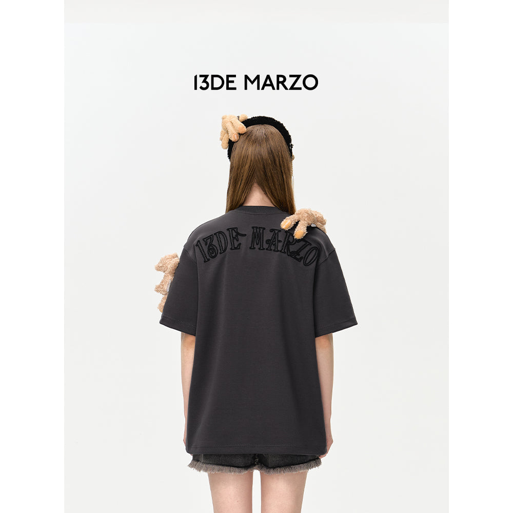 13DE MARZO Doozoo Basic T-Shirt Gray