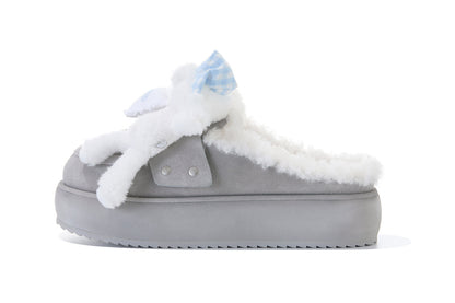 13DE MARZO Detachable Snow Boot Slipper Grey