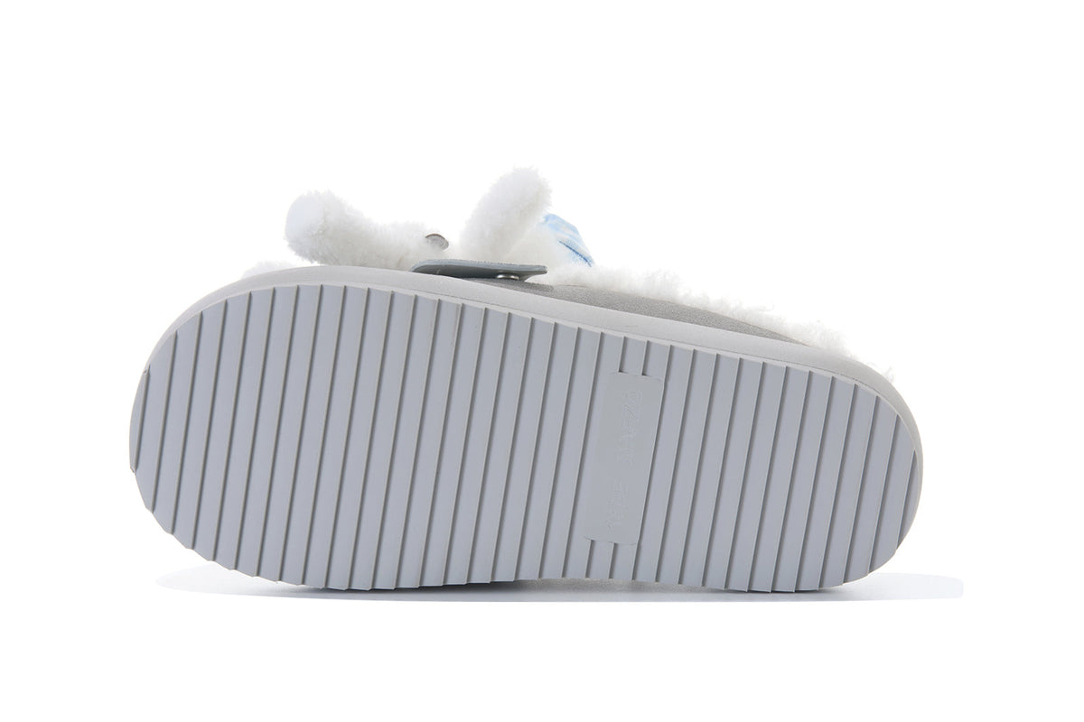 13DE MARZO Detachable Snow Boot Slipper Grey