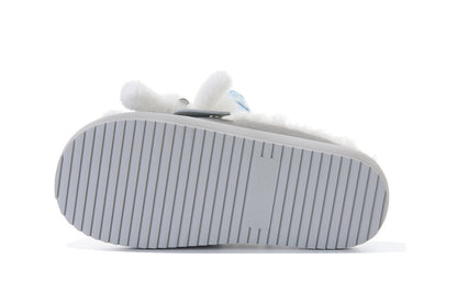 13DE MARZO Detachable Snow Boot Slipper Grey