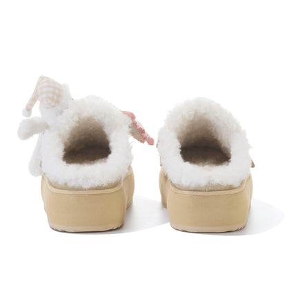 13DE MARZO Detachable Snow Boot Slipper Khaki