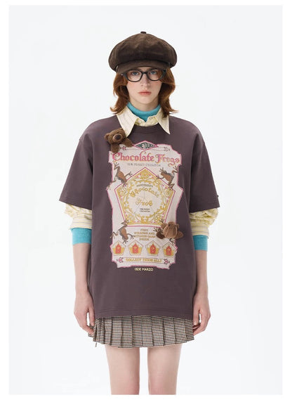 Harry Potter × 13DE MARZO Honeydukes Snack T-shirt Purple