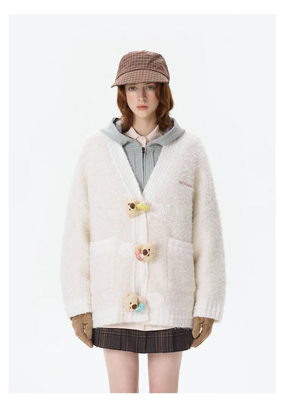 Harry Potter × 13DE MARZO Every Flavor Beans Cardigan Beige