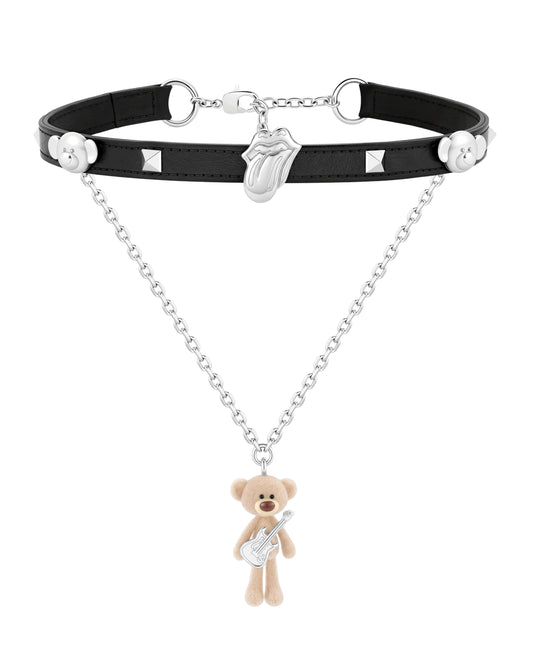 13DE MARZO Rolling Stones Bear Set Necklace