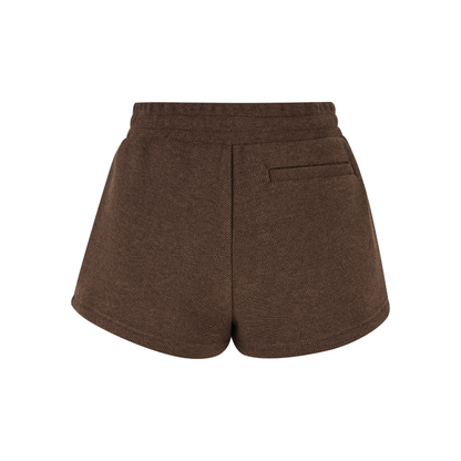 13DE MARZO Doozoo Brushed Shorts Brown