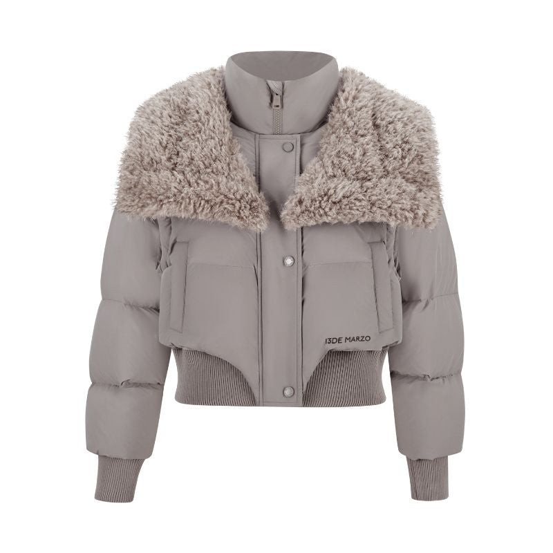 13DE MARZO Doozoo Detachable Short Down Jacket Grey