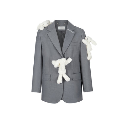 13DE MARZO Doozoo Climb Loose Suit Jacket Gray