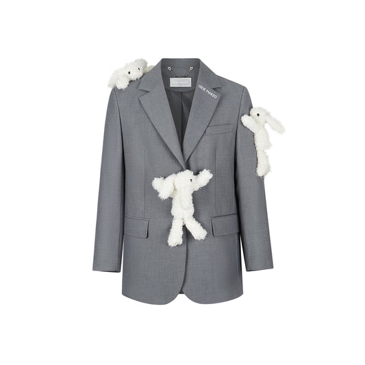 13DE MARZO Doozoo Climb Loose Suit Jacket Gray