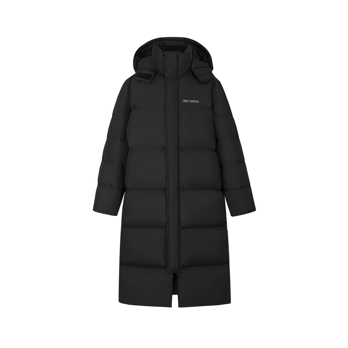 13DE MARZO Bear Down Long Puffer Jacket Black