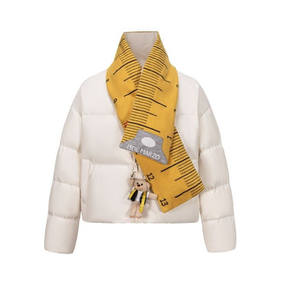 13DE MARZO Tailor Bear Ruler Down Jacket Beige