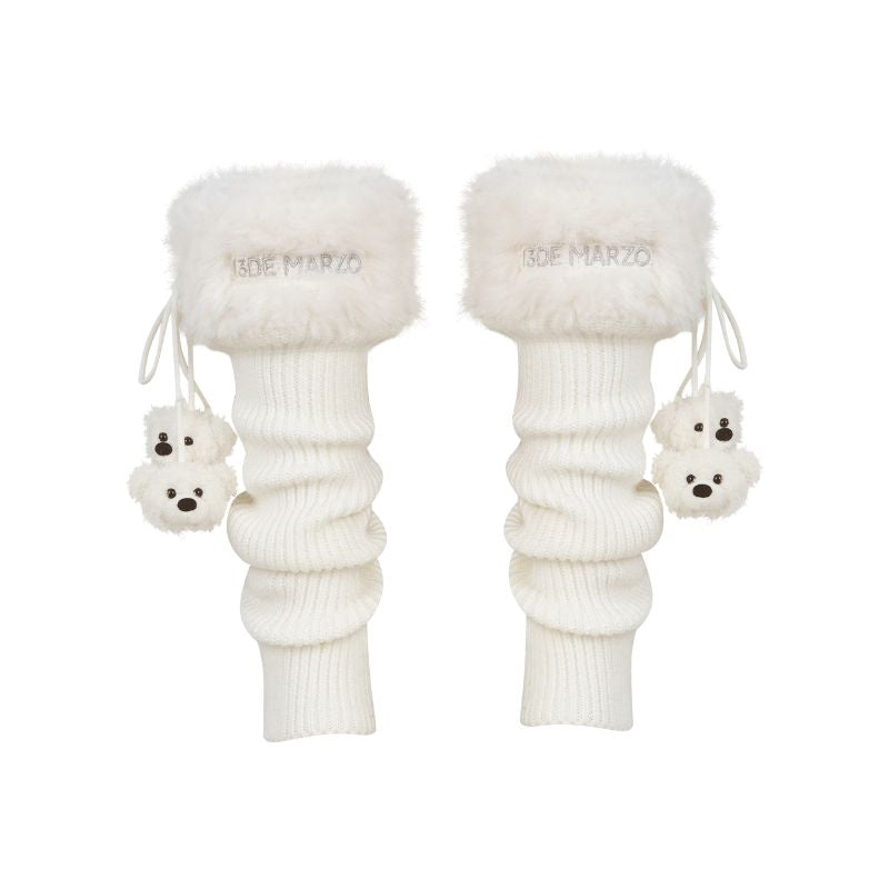 13DE MARZO Doozoo Fuzzy Socks Beige