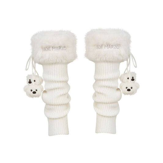 13DE MARZO Doozoo Fuzzy Socks Beige