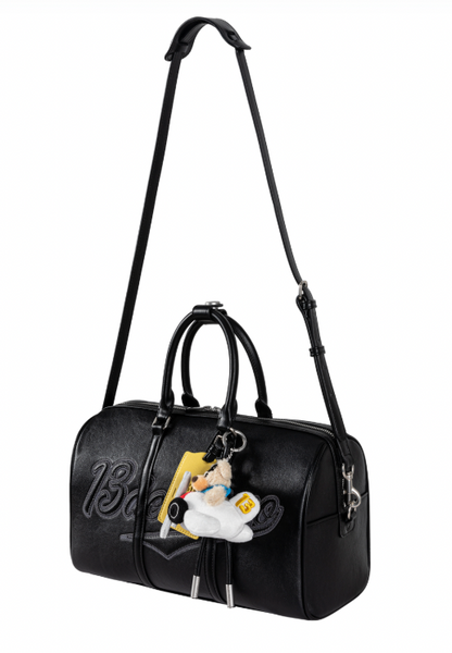 13DE MARZO Pilot Bear Travel Bag Smal Black
