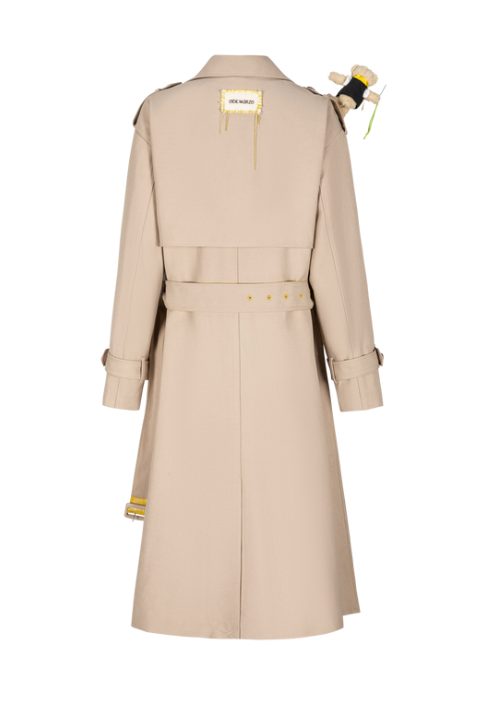 13DE MARZO Tailor Bear Ruler Trench Coat Khaki